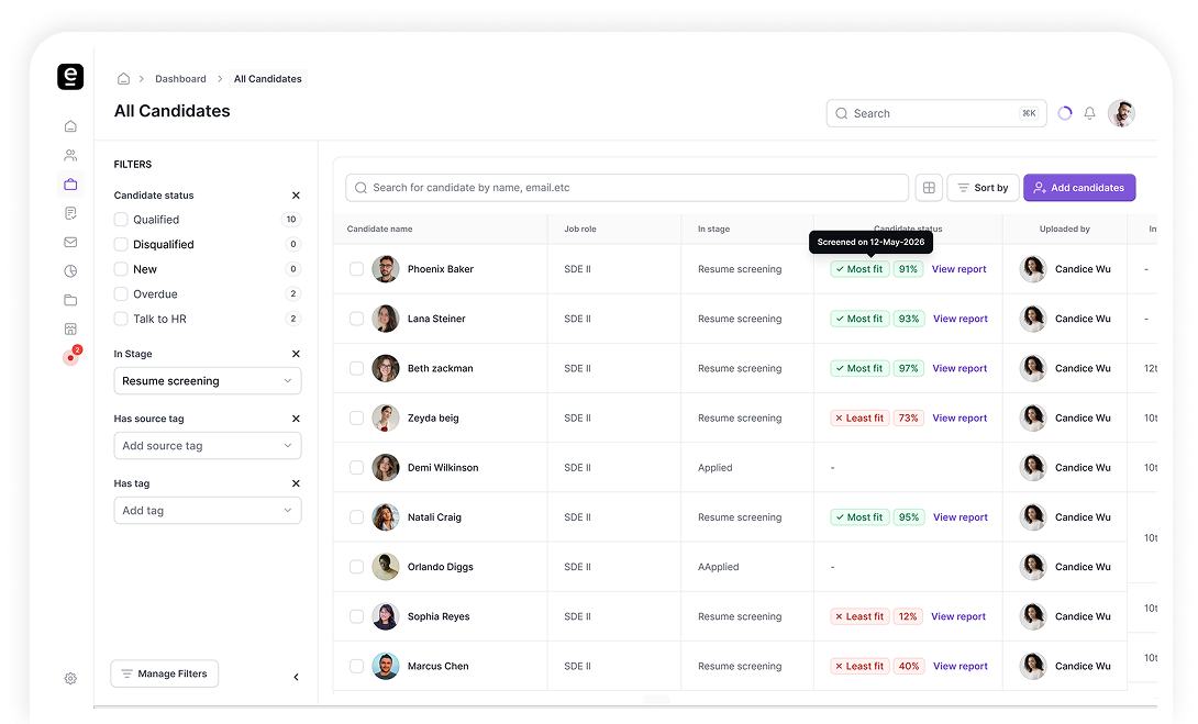 Redesigning Screening with Criteria-Based Intelligence