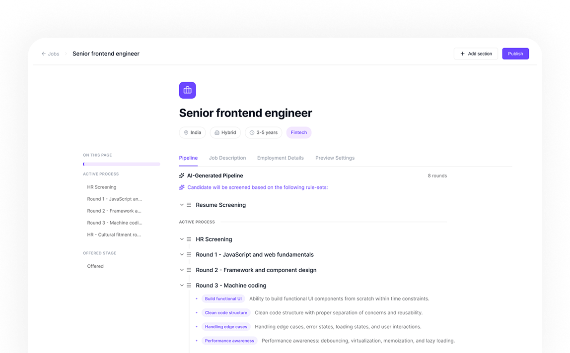 How I tackled the job creation with pipeline design