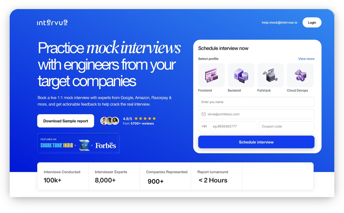 Redesigning Mock Interviews for Conversion & Trust